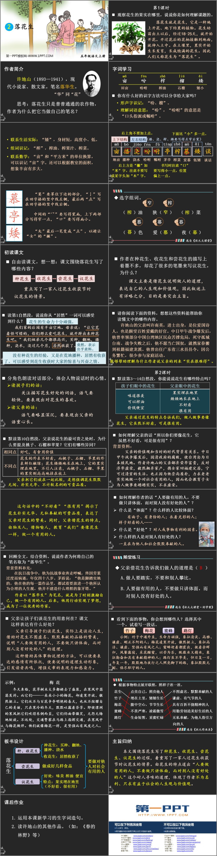 图片[2]-《落花生》PPT免费教学课件-第一PPT