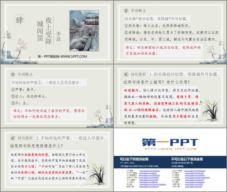 图片[2]-《夜上受降城闻笛》课外古诗词诵读PPT课件下载-第一PPT