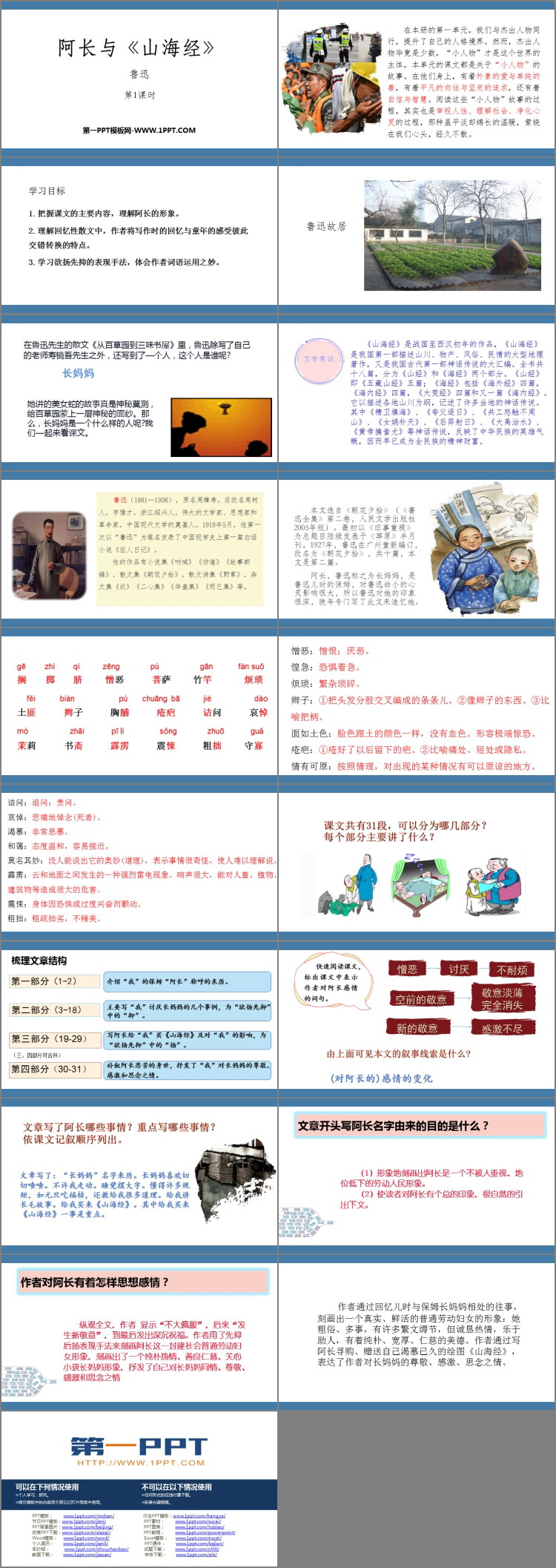 图片[2]-《阿长与》PPT免费课件(第1课时)-第一PPT