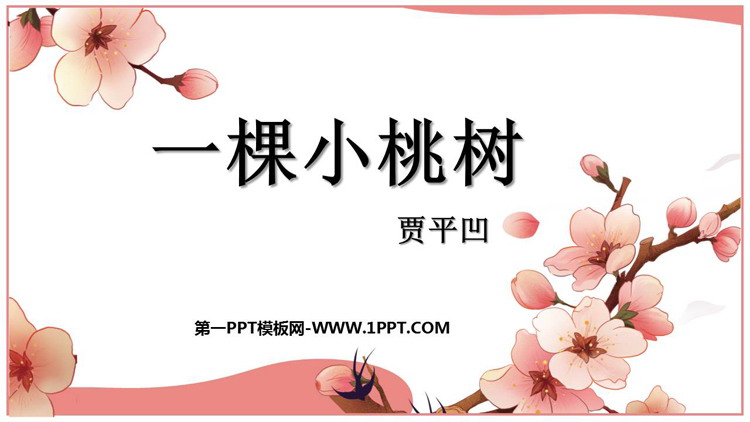 图片[1]-《一棵小桃树》PPT课文课件下载-第一PPT