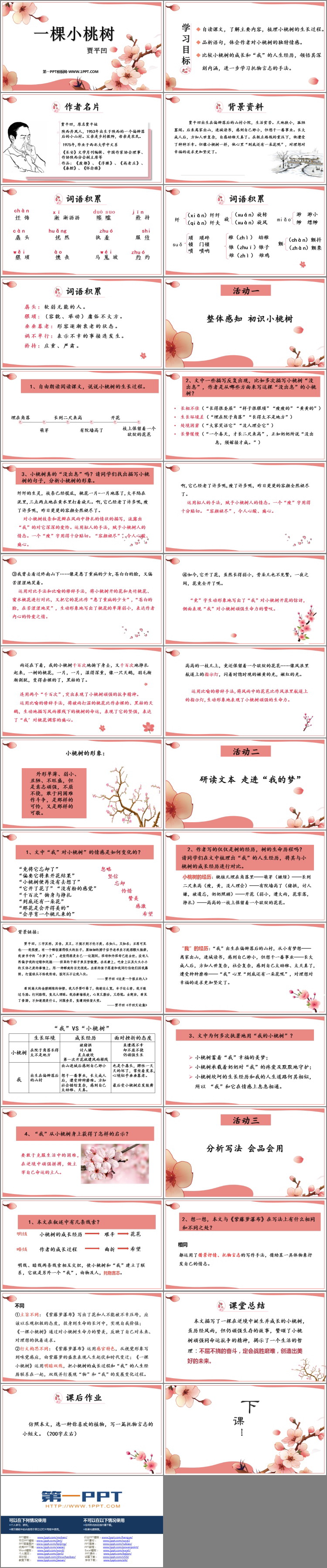 图片[2]-《一棵小桃树》PPT课文课件下载-第一PPT
