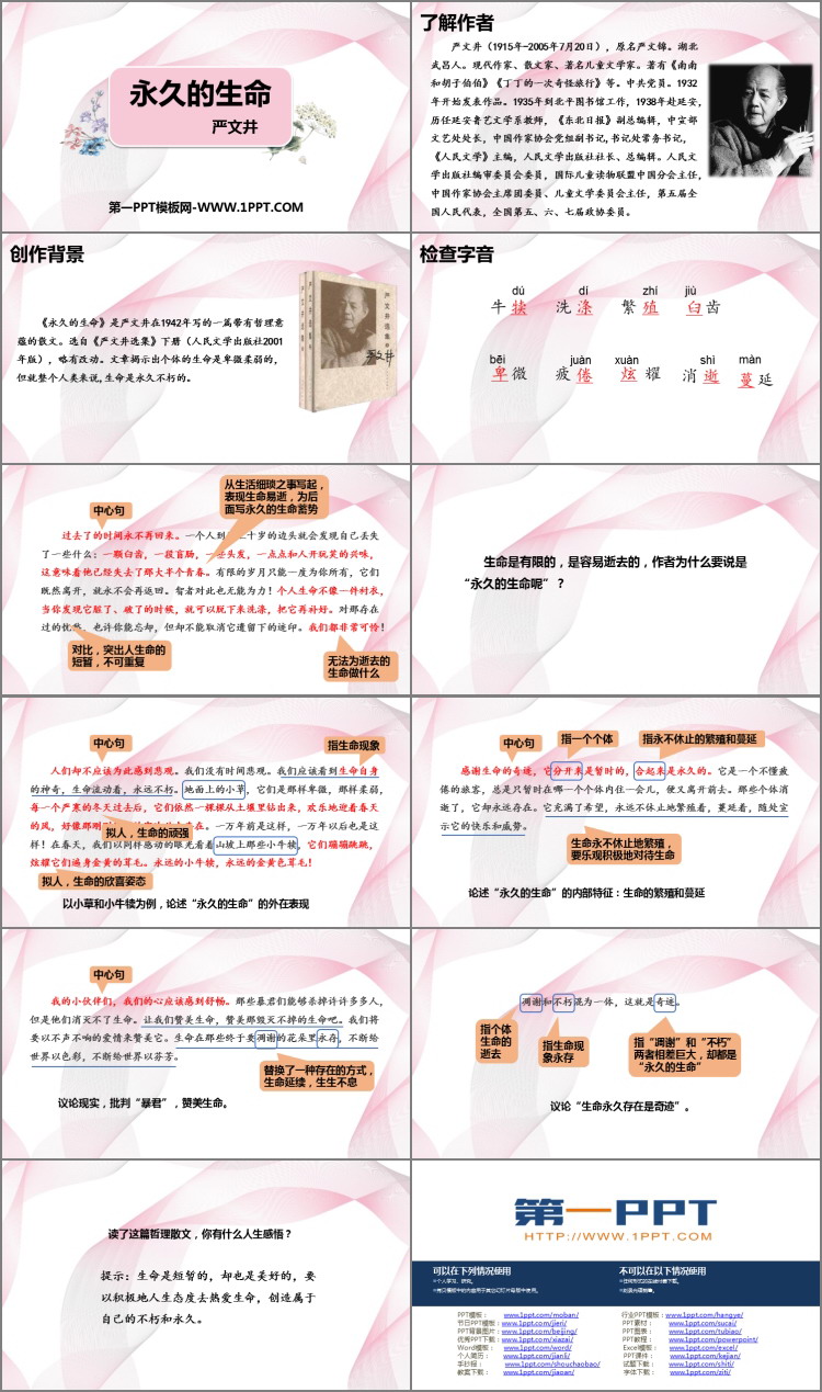 图片[2]-《永久的生命》PPT免费课件下载-第一PPT