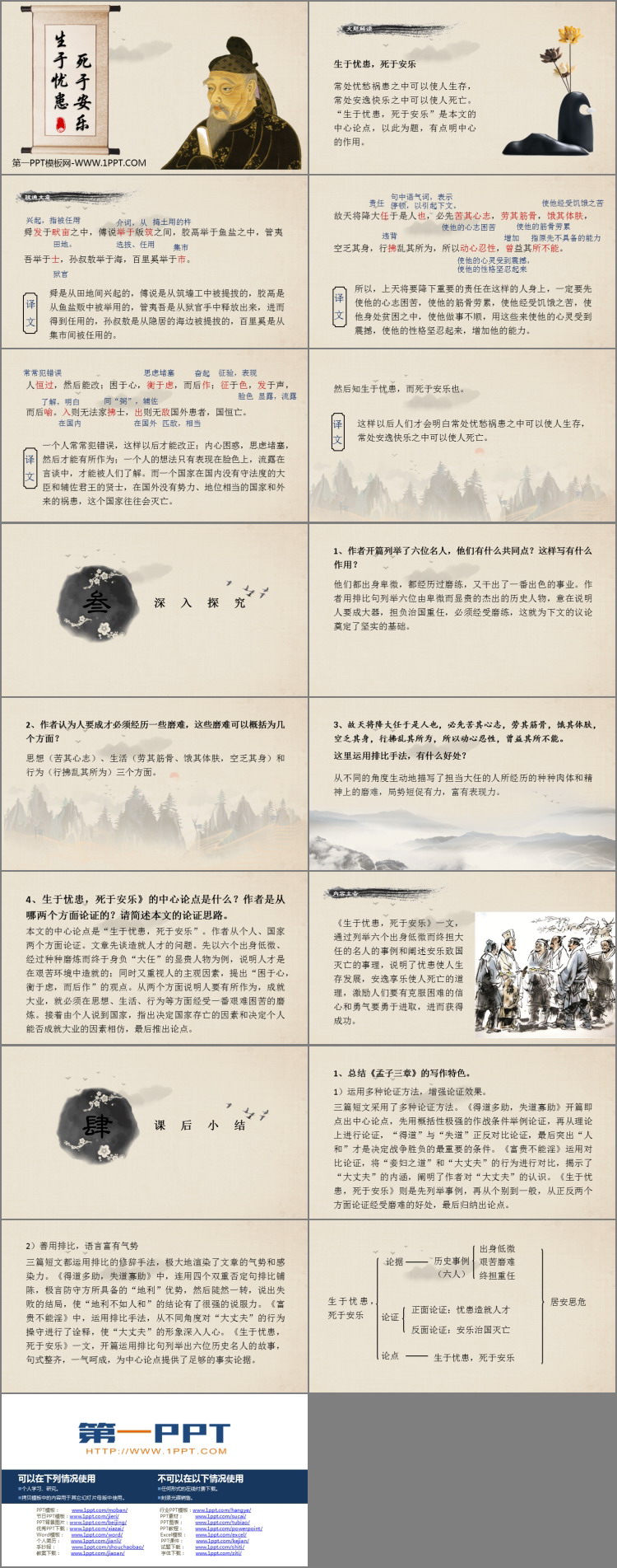 图片[2]-《生于忧患，死于安乐》PPT优质课件-第一PPT