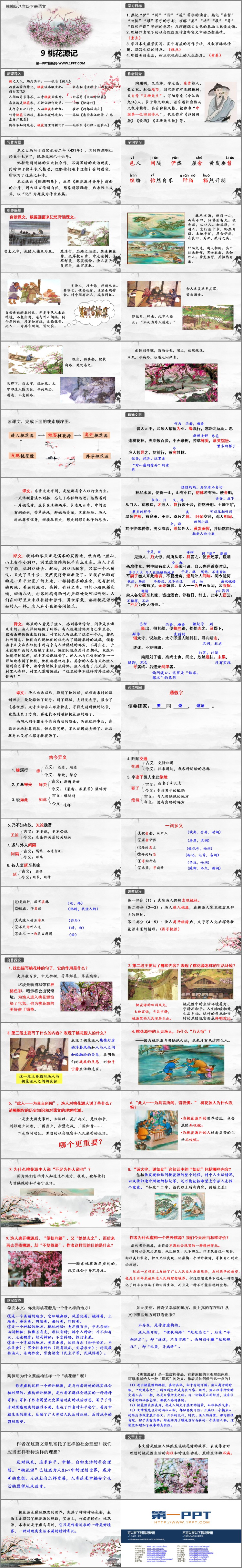 图片[2]-《桃花源记》PPT优质教学课件-第一PPT
