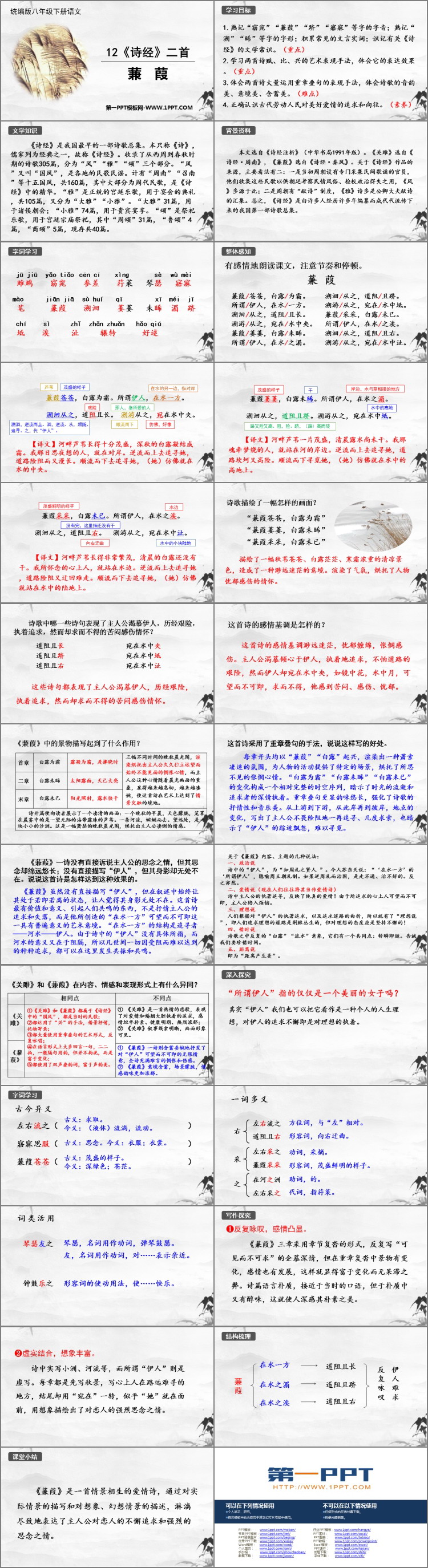 图片[2]-《蒹葭》PPT优质课件下载-第一PPT