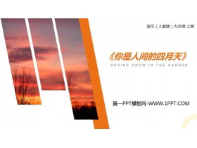 《你是人间的四月天》PPT课文课件-第一PPT