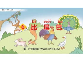 《比尾巴》PPT优秀课件下载-第一PPT