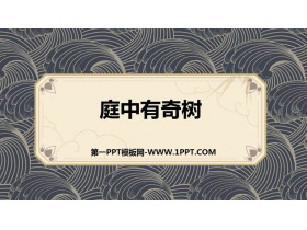 《庭中有奇树》课外古诗词诵读PPT教学课件-第一PPT