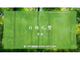 《白杨礼赞》PPT优秀教学课件-第一PPT