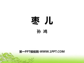 《枣儿》PPT免费课件-第一PPT