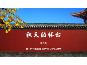 《秋天的怀念》PPT优秀课件下载-第一PPT