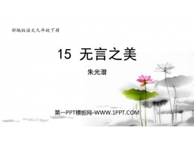 《无言之美》PPT优秀课件-第一PPT