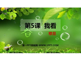 《我看》PPT免费课件-第一PPT