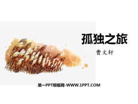 《孤独之旅》PPT免费课件-第一PPT