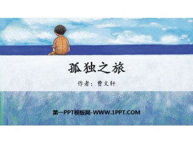 《孤独之旅》PPT优秀课件-第一PPT