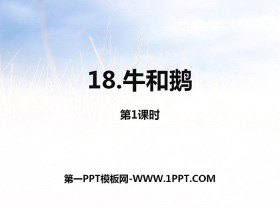 《牛和鹅》第一课时PPT-第一PPT