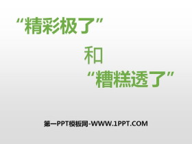 《“精彩极了”和“糟糕透了”》PPT-第一PPT