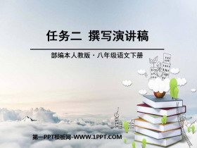 《撰写演讲稿》PPT-第一PPT