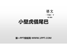 《小壁虎借尾巴》PPT教学课件-第一PPT