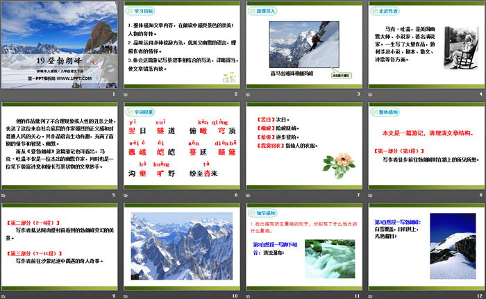 图片[2]-《登勃朗峰》PPT课件-第一PPT