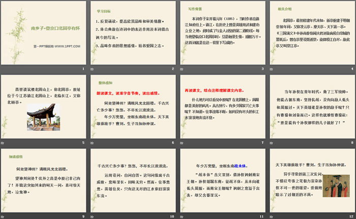 图片[2]-《南乡子·登京口北固亭有怀》PPT课件下载-第一PPT