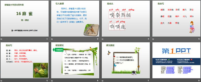 图片[2]-《麻雀》第一课时PPT-第一PPT