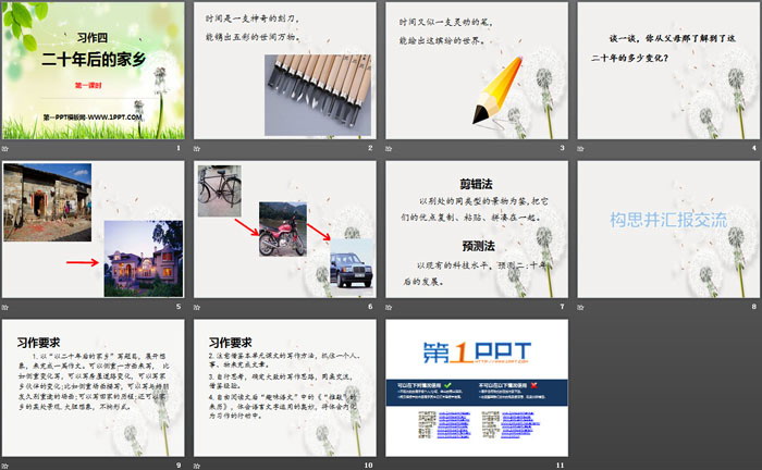 图片[2]-《二十年后的家乡》第一课时PPT-第一PPT