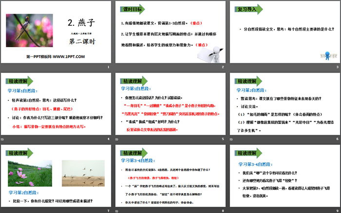 图片[2]-《燕子》PPT下载(第二课时)-第一PPT