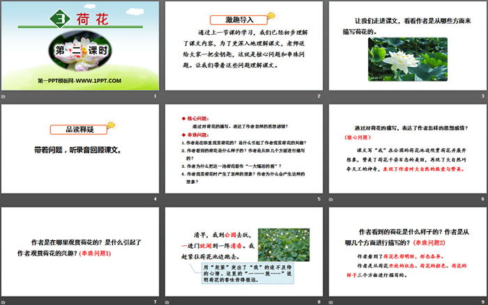 图片[2]-《荷花》PPT下载(第二课时)-第一PPT