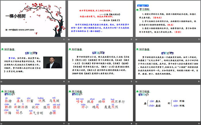 图片[2]-《一棵小桃树》PPT教学课件-第一PPT
