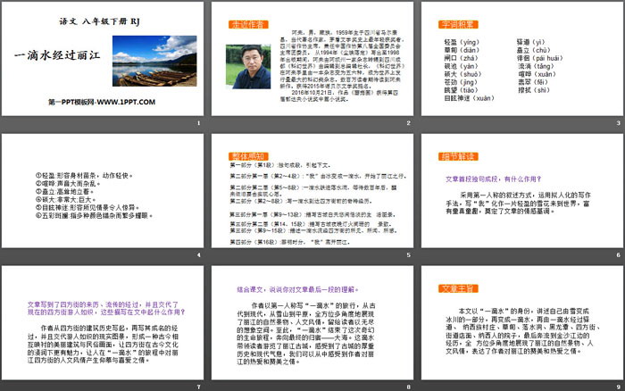 图片[2]-《一滴水经过丽江》PPT下载-第一PPT