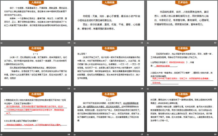 图片[3]-《钢铁是怎样炼成的》摘抄和做笔记PPT下载-第一PPT