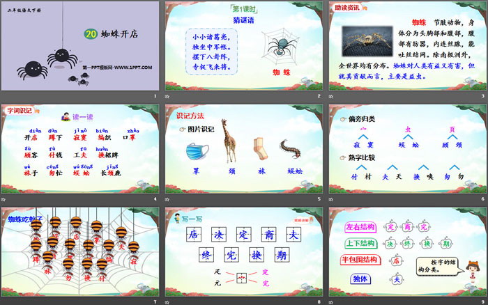 图片[2]-《蜘蛛开店》PPT免费下载-第一PPT