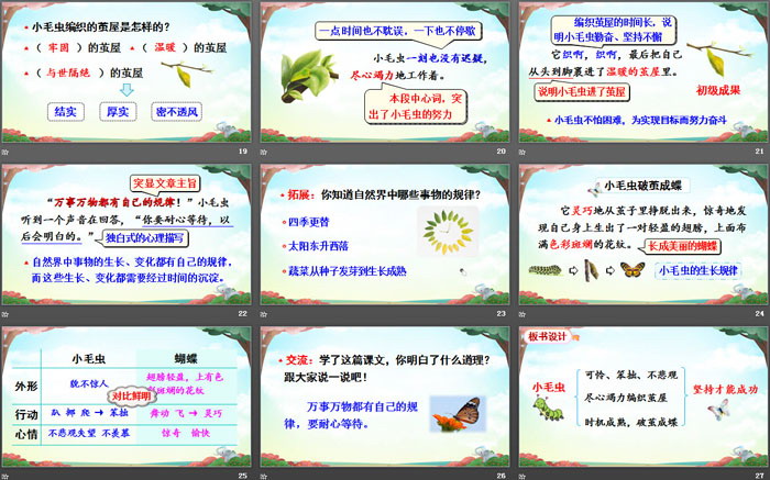 图片[4]-《小毛虫》PPT免费课件-第一PPT