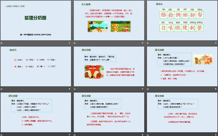 图片[2]-《狐狸分奶酪》PPT优秀课件-第一PPT