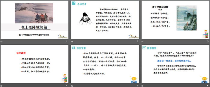 图片[2]-《夜上受降城闻笛》课外古诗词诵读PPT-第一PPT