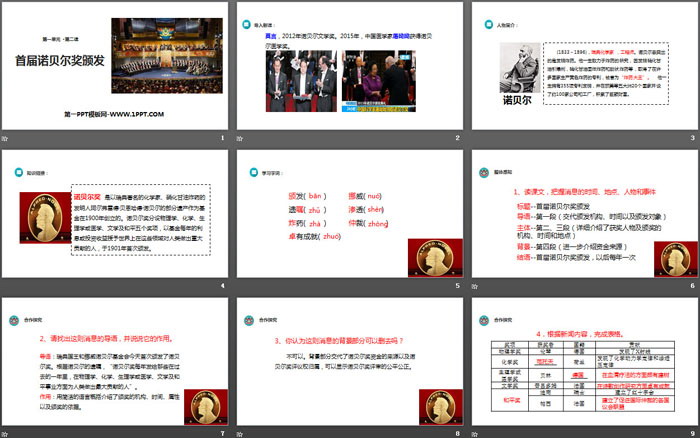 图片[2]-《首届诺贝尔奖颁发》PPT下载-第一PPT