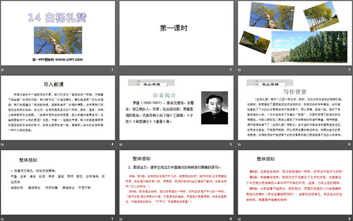 图片[2]-《白杨礼赞》PPT精品课件-第一PPT