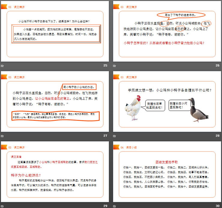 图片[6]-《小公鸡和小鸭子》PPT课件免费下载-第一PPT