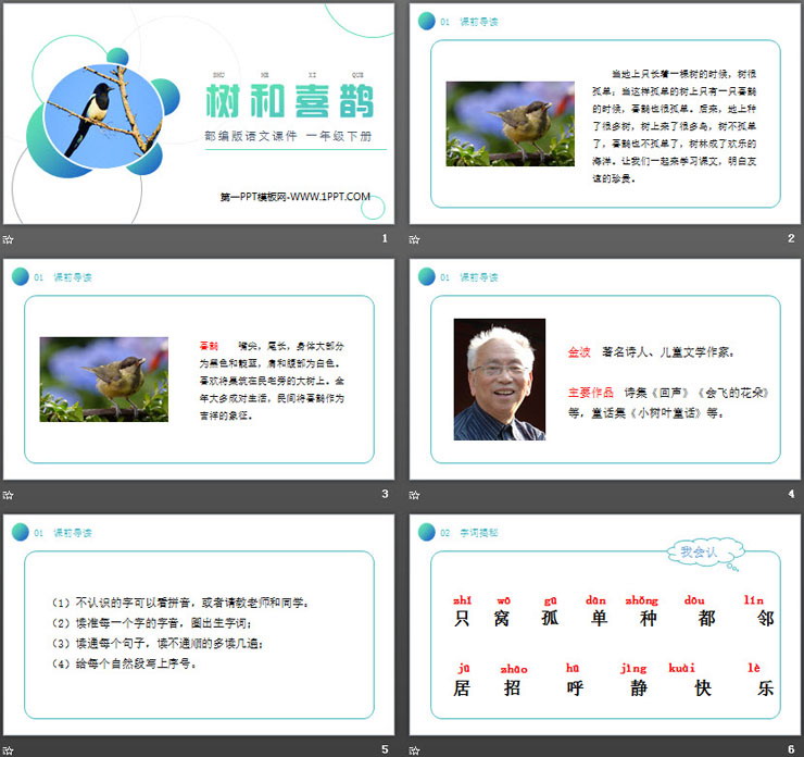 图片[2]-《树和喜鹊》PPT课件免费下载-第一PPT