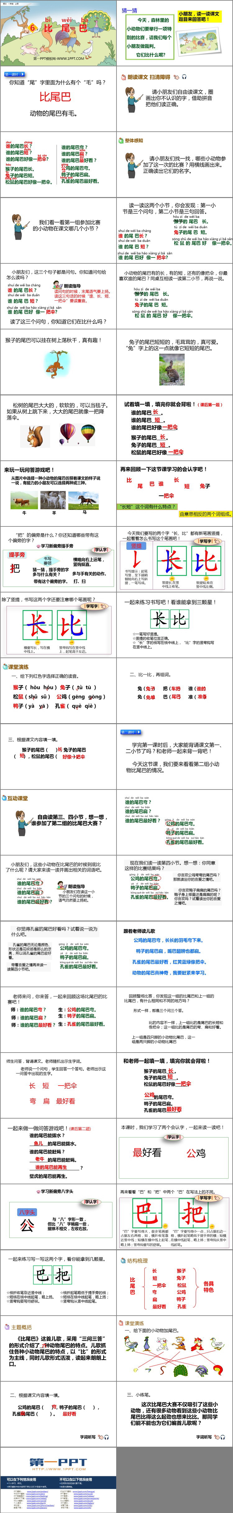 图片[2]-《比尾巴》PPT优秀课件下载-第一PPT