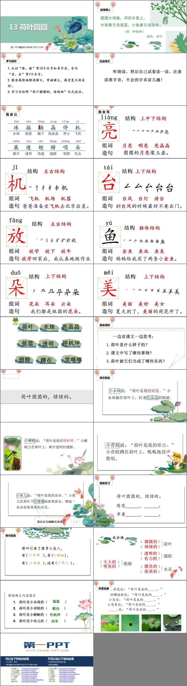 图片[2]-《荷叶圆圆》PPT优秀课件-第一PPT