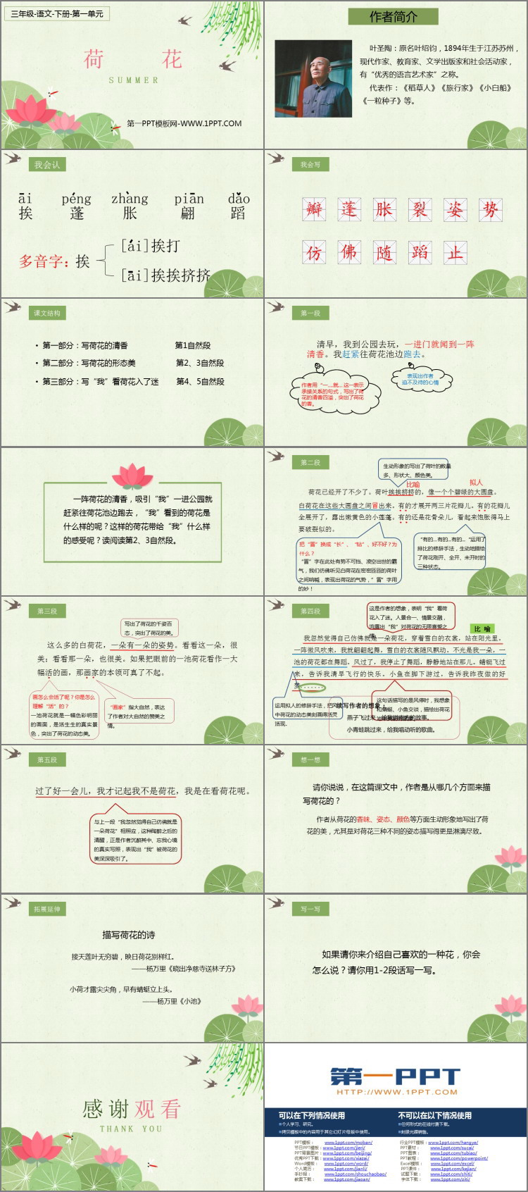 图片[2]-《荷花》PPT精品课件下载-第一PPT