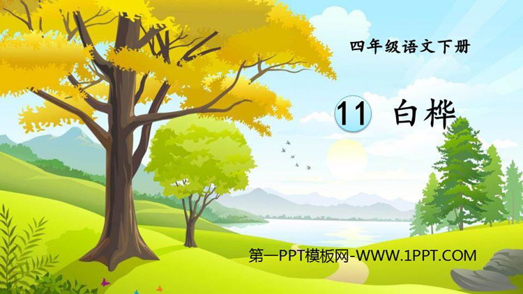 图片[1]-《白桦》PPT教学课件-第一PPT