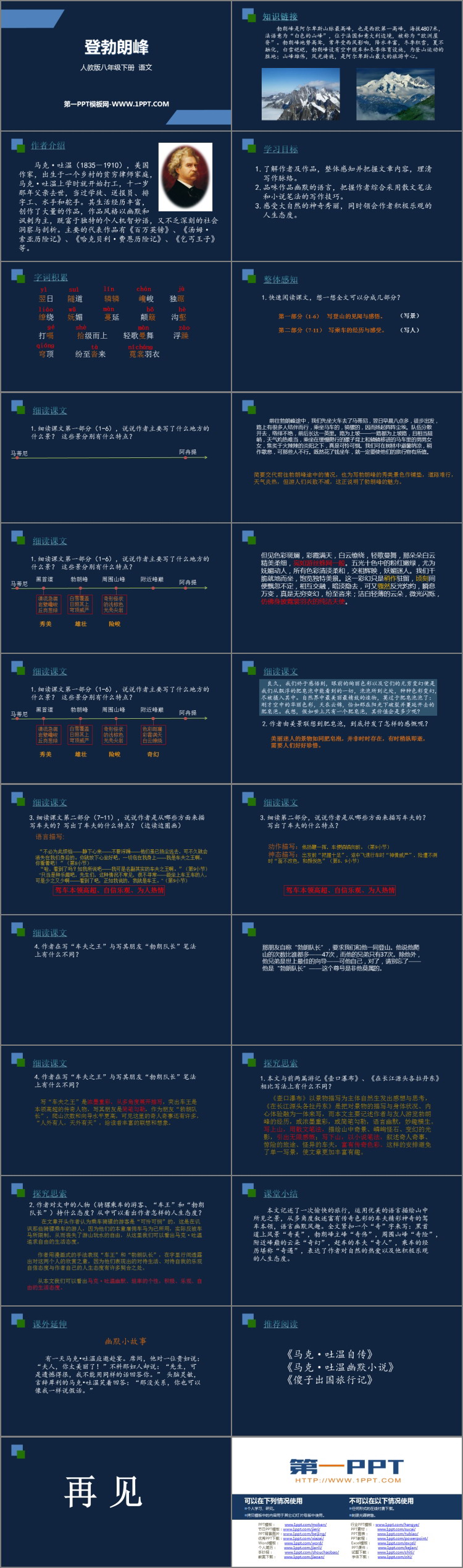 图片[2]-《登勃朗峰》PPT精品课件下载-第一PPT
