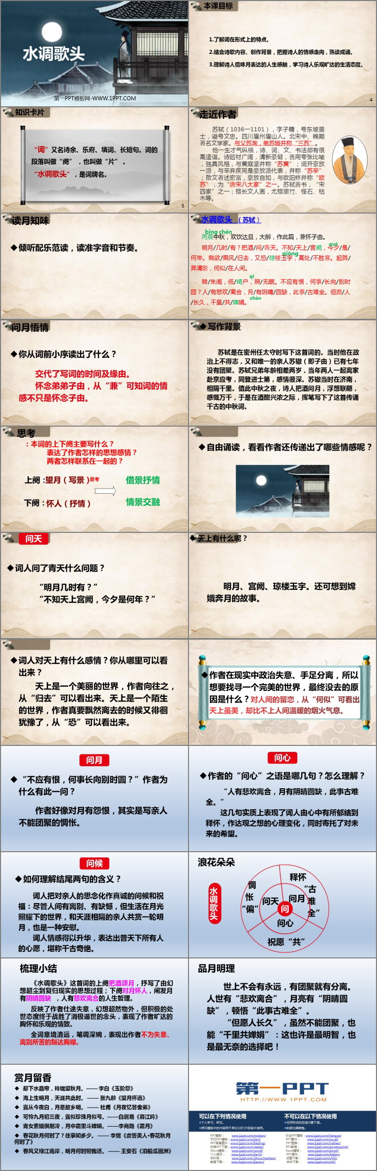 图片[2]-《水调歌头》PPT优秀课件-第一PPT