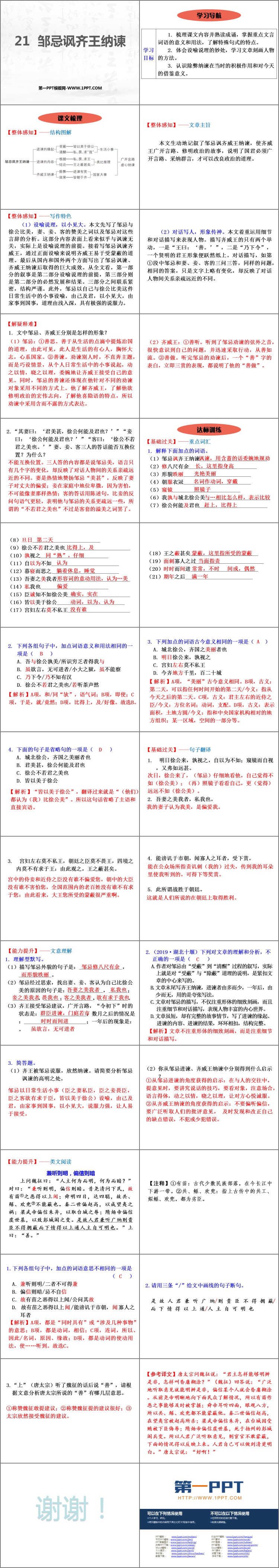 图片[2]-《邹忌讽齐王纳谏》PPT课文课件-第一PPT