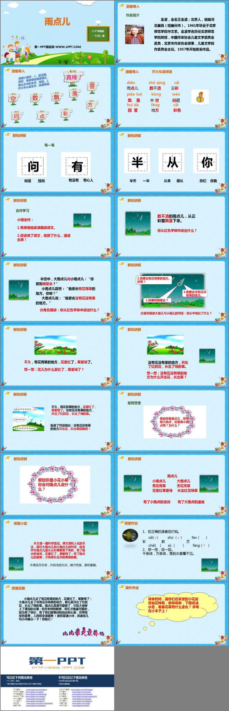 图片[2]-《雨点儿》PPT优质课件下载-第一PPT