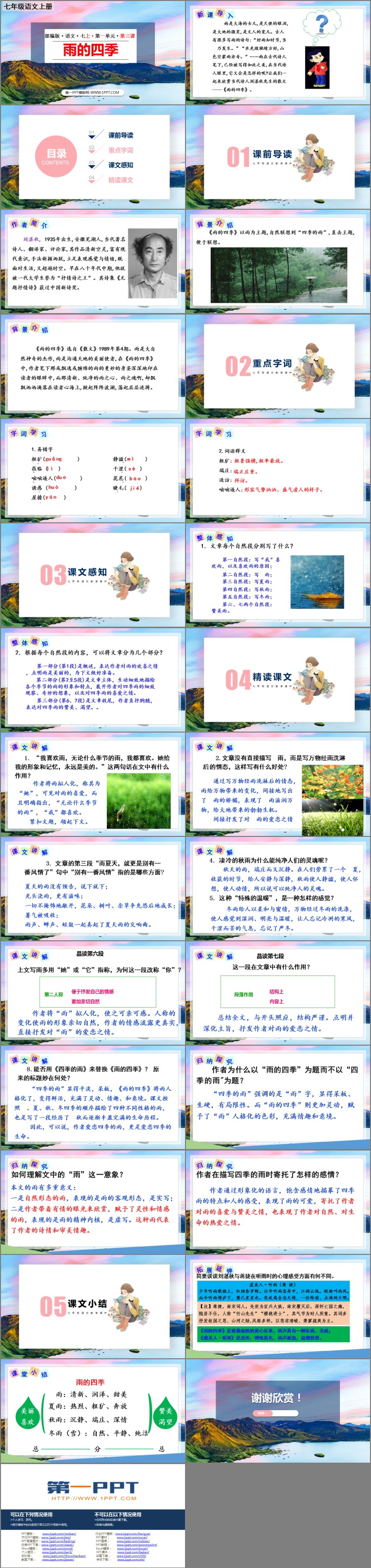 图片[2]-《雨的四季》PPT精品教学课件-第一PPT