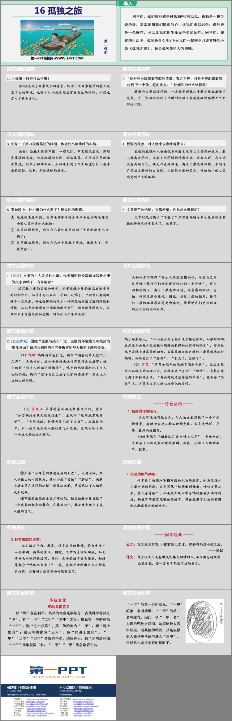 图片[2]-《孤独之旅》PPT教学课件(第2课时)-第一PPT